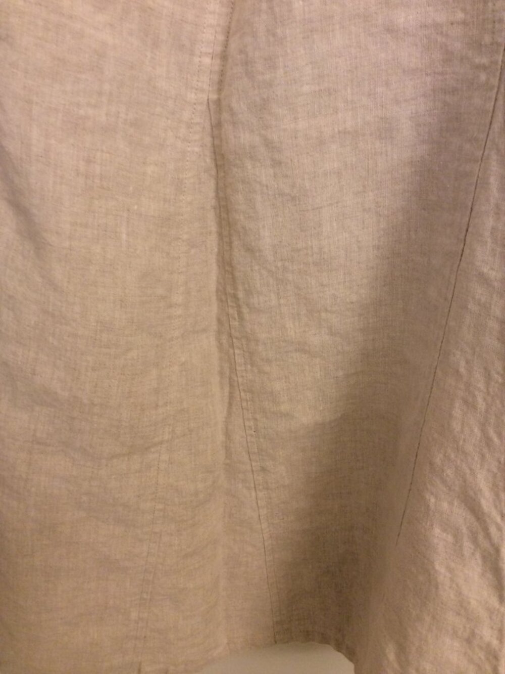Kim Rogers 100% Linen Skirt Size 14 Oatmeal – Long, Flowy, Great Condition - Picture 3 of 4